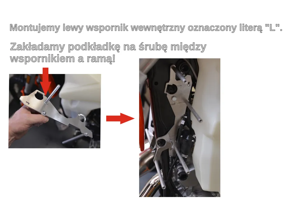 Jak zamontować osłony chłodnic RG02 i RG02 F w KTM i Husqvarna 2017–2019 (5/9)
