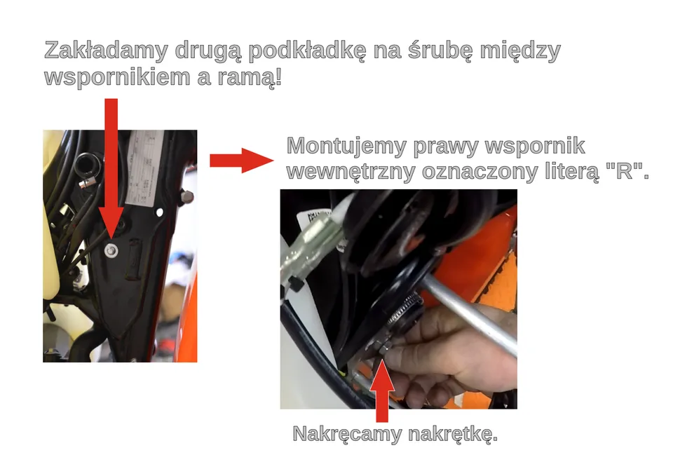 Jak zamontować osłony chłodnic RG02 i RG02 F w KTM i Husqvarna 2017–2019 (6/9)