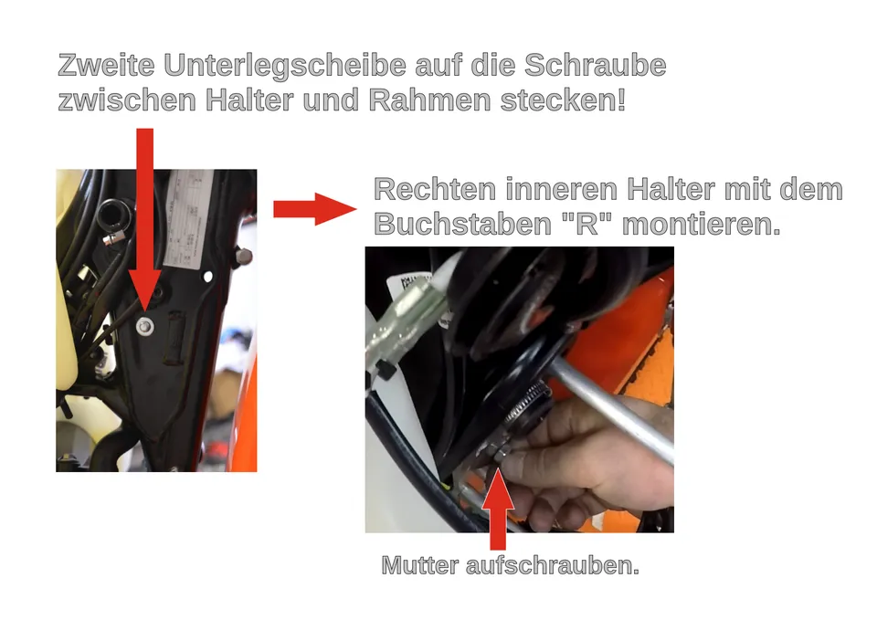 Kühlerschutz RG02 und RG02 F an KTM und Husqvarna 2017–2019 montieren (6/9)