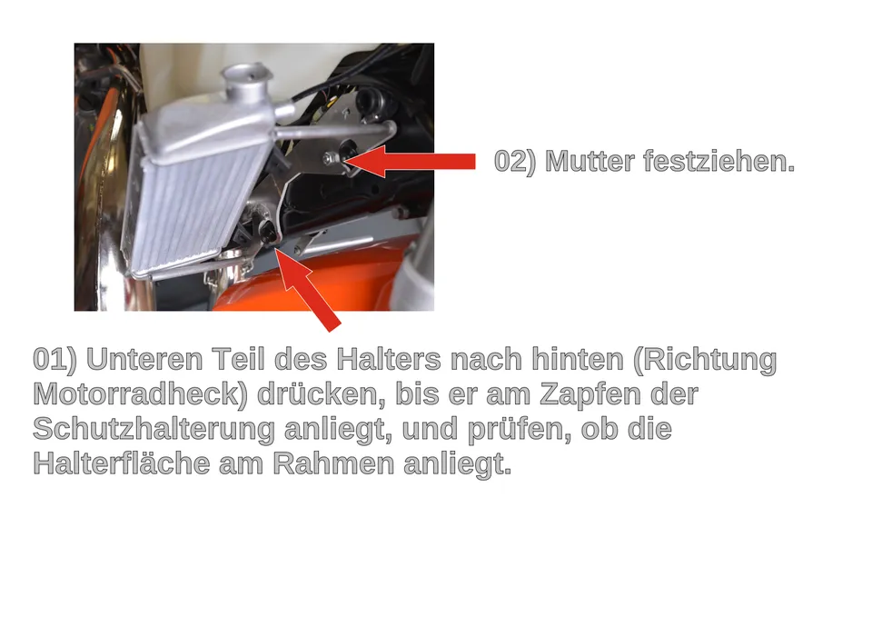 Kühlerschutz RG02 und RG02 F an KTM und Husqvarna 2017–2019 montieren (7/9)