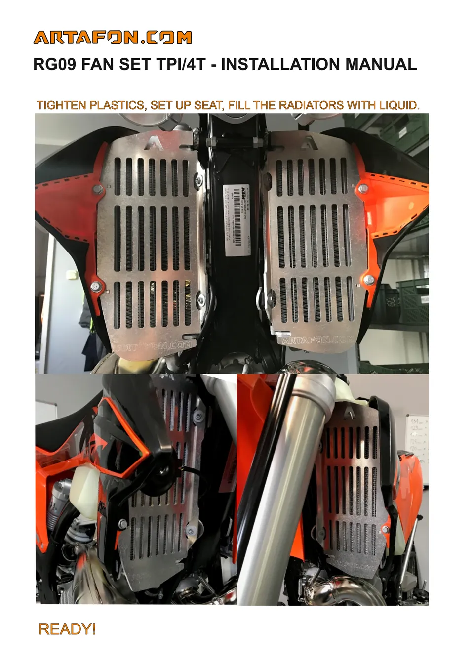 How to install the RG09 Fan Set (radiator guards + fan kit) on KTM, Husqvarna and GasGas 2020–2023 (6/6)
