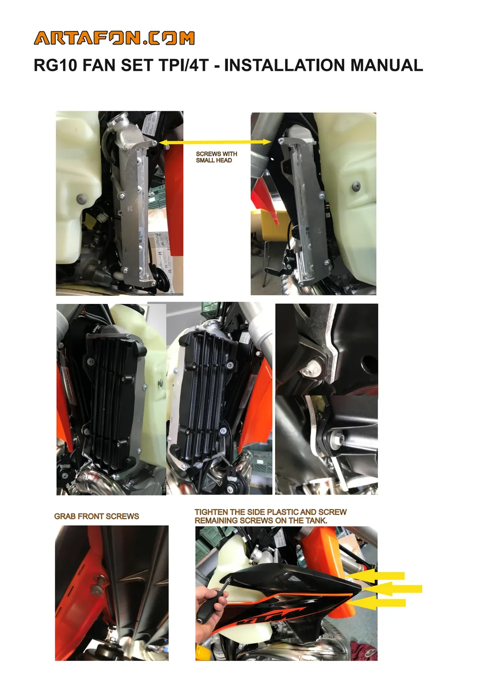 How to install RG10 and RG10 F radiator guards on KTM, Husqvarna and GasGas 2020–2023 (4/5)