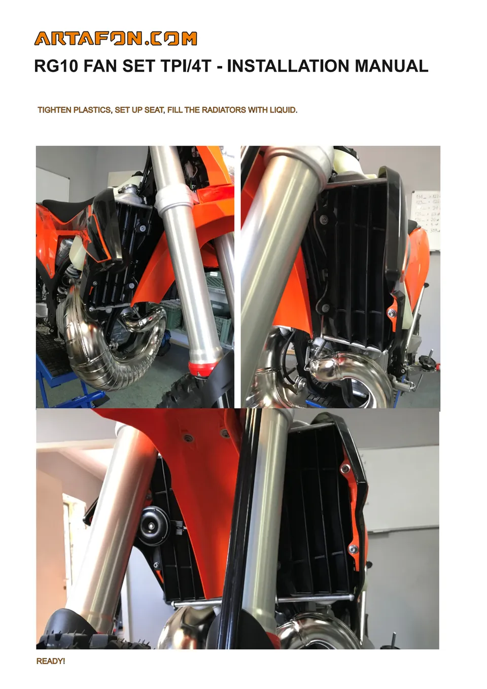 How to install RG10 and RG10 F radiator guards on KTM, Husqvarna and GasGas 2020–2023 (5/5)