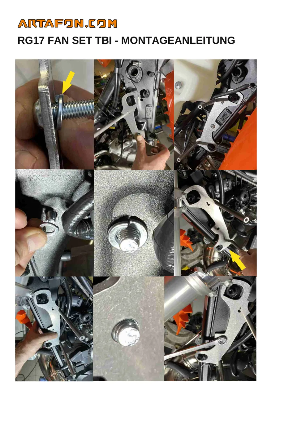 Kühlerschutz RG17 (mit oder ohne Lüfter) an KTM, Husqvarna und GasGas TBI 2024–2027 montieren (2/5)
