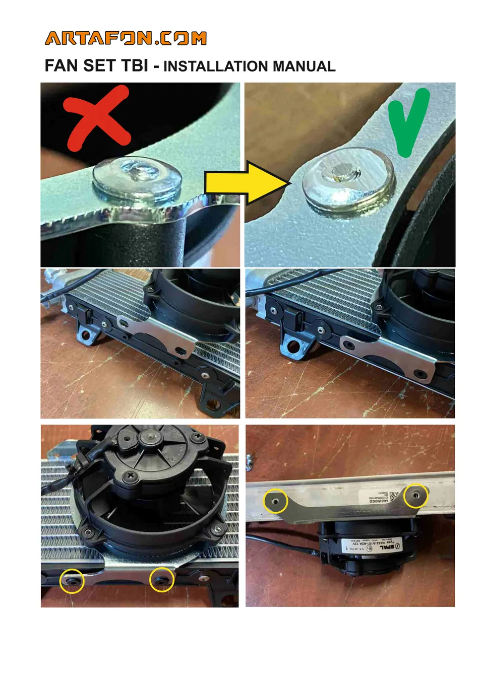 How to install the Fan Set TBI fan kit on KTM, Husqvarna and GasGas 2024–2027 (2/3): INSTALLATION MANUAL