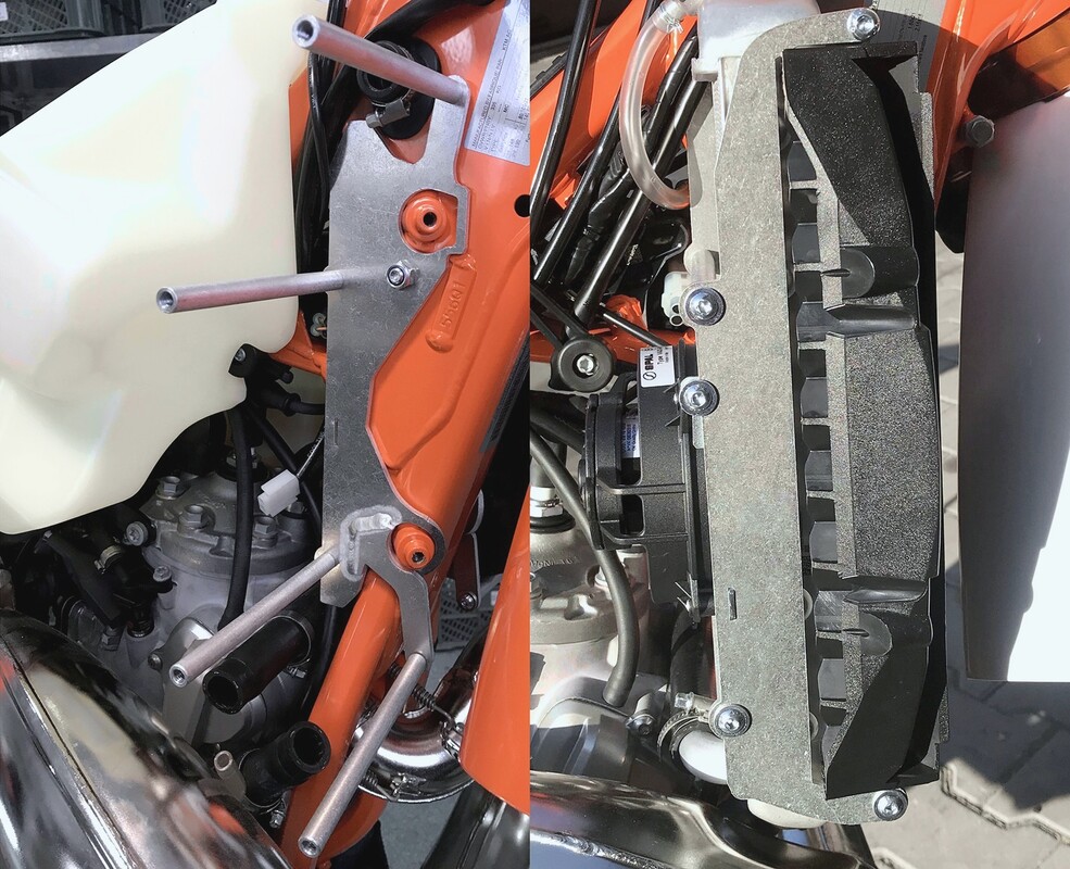 Osłony chłodnic + wentylator (gaźnik, nie TPI!) KTM/Husqvarna 2T EXC TE 2019-2017 — Packshot
