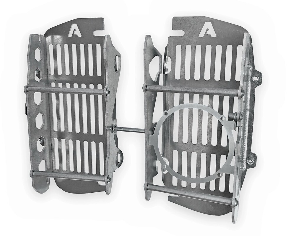 Radiator guards compatible with OEM SPAL fan Gasgas 2023-2021 RG09 F — Product shot