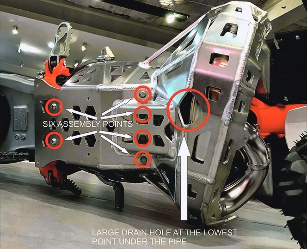 Diffuser guard Gasgas 250/300 2T 2023-2021 PG05 H — Product shot