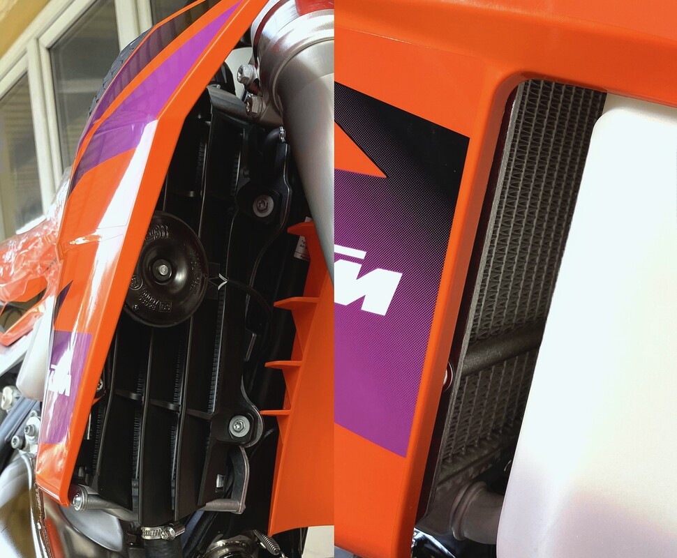 Kühlerschutz für Modelle ohne Lüfter! KTM Husqvarna Gas Gas TBI 2026-2024 — Produktfoto